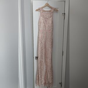 Lacey Peach Dress